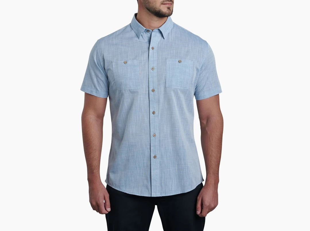 Karib Short Sleeve Shirt- Horizon Blue